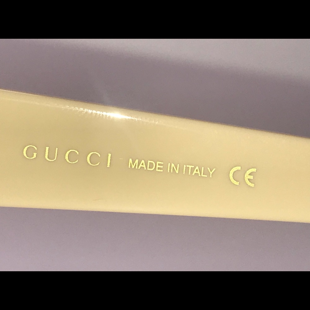 Gucci Ivory / Brown Gg0772s - 002 Oversized Billie Eilish Sunglasses - Picture 15 of 15